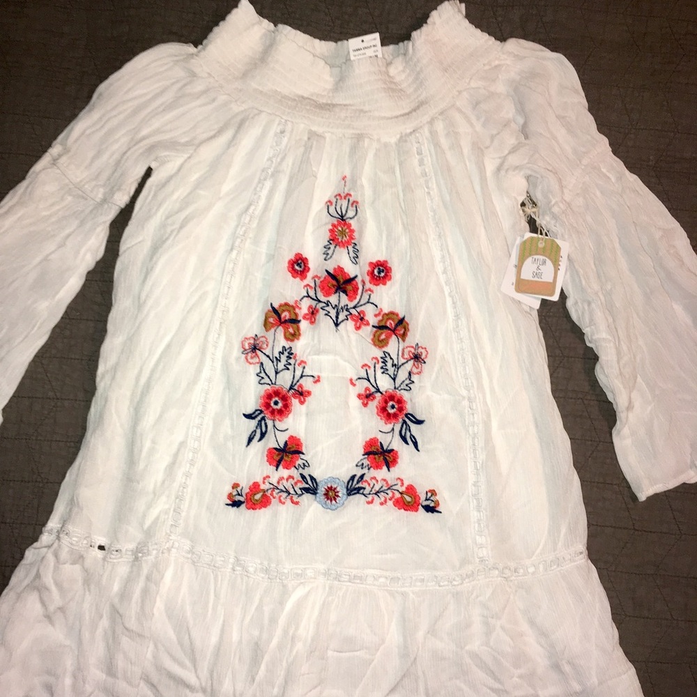 COPY - Taylor& Sage off shoulder bohemian dress sz.XL NWT